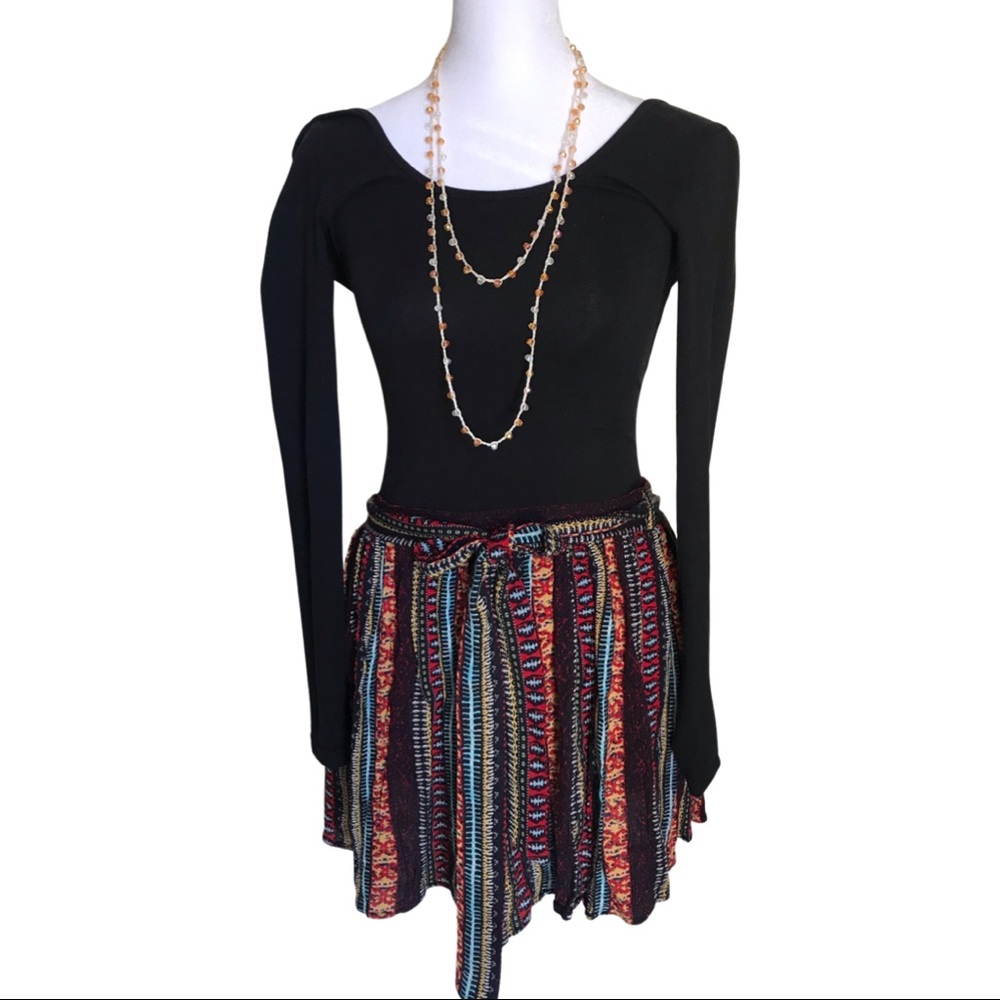Boho Mini Skirt